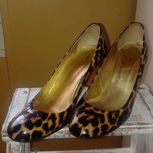 J. Crew animal print heels